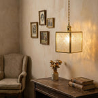 Square Embossed Glass Pendant Light - product view 8
