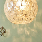 Capiz Shell Globe Pendant Light - product view 4