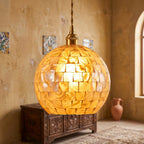 Capiz Shell Globe Pendant Light - product view 7