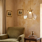 Clear Glass Flower Pendant Light Shade - product view 7
