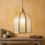 Textured Glass Dome Pendant Light - product view 4