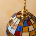 Colorful Stained Glass Dome Pendant Light - product view 4