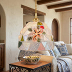 Coastal Mosaic Glass Pendant Light - product view 10