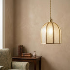Textured Glass Dome Pendant Light - product view 6