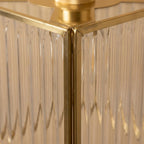 Square Ribbed Glass Pendant Light - product view 3
