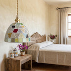 Iridescent Mosaic Glass Pendant Light - product view 10