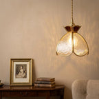 Butterfly Stained Glass Amber Pendant Light - product view 5