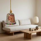Mosaic Glass Bohemian Sunburst Pendant Light - product view 10