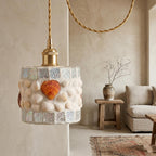 Seashell Mosaic Pendant Light - product view 9