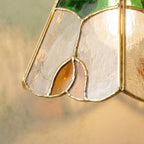 Stained Glass Pendant Light Shade Amber - product view 3