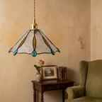 Stained Glass Pendant Light Shade Blue - product view 8