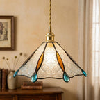 Stained Glass Pendant Light Shade Blue - product view 5