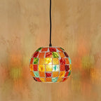 Mosaic Glass Bohemian Eclectic Pendant Light - product view 4