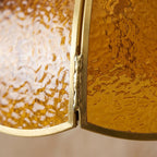 Amber Textured Glass Dome Pendant Light - product view 2