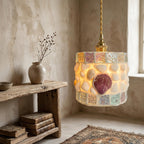 Seashell Mosaic Pendant Light - product view 5