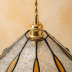 Stained Glass Pendant Light Shade Blue - product view 4