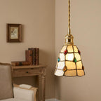 Cream Stained Glass Pendant Light - product view 8