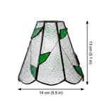 Green Clear Floral Stained Glass Pendant Light - product view 9