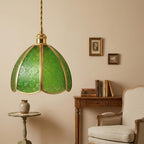 Green Textured Glass Pendant Light - product view 9