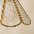 Clear Textured Glass Pendant Light - product view 3