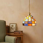 Colorful Stained Glass Dome Pendant Light - product view 8