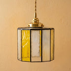 Cream Amber Stained Glass Pendant Light - product view 5