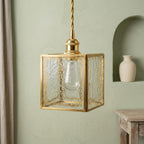 Geometric Textured Glass Square Kitchen Island Pendant Light - product view 10