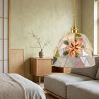 Coastal Mosaic Glass Pendant Light - product view 9