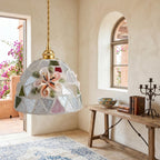 Coastal Mosaic Glass Pendant Light - product view 8