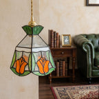 Stained Glass Tulip Pendant Light - product view 8