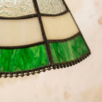 Green White Stained Glass Pendant Light - product view 3