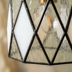 Black White Stained Glass Pendant Light - product view 3