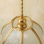 Textured Glass Flower Pendant Light - product view 4