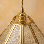 Clear Textured Glass Pendant Light - product view 4