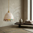 Mosaic Glass Colorful Bohemian Pendant Light - product view 7