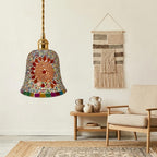 Mosaic Glass Bohemian Sunburst Pendant Light - product view 9