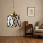 Black White Stained Glass Pendant Light - product view 7