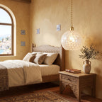 Capiz Shell Globe Pendant Light - product view 9