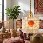 Seashell Mosaic Pendant Light - product view 4