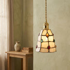 Cream Stained Glass Pendant Light - product view 6