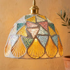 Mosaic Shell Pendant Light - product view 3
