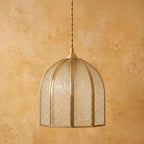 Textured Glass Dome Pendant Light - product view 9