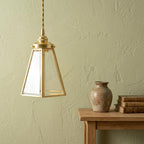 Clear Glass Geometric Pendant Light - product view 6