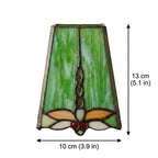 Green Stained Glass Art Nouveau Bohemian Pendant Light - product view 8