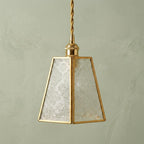 Geometric Textured Glass Art Deco Pendant Light - product view 10
