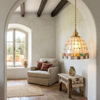 Mosaic Glass Colorful Bohemian Pendant Light - product view 4