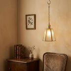 Geometric Textured Glass Art Deco Pendant Light - product view 6