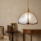 Clear Textured Stained Glass Pendant Light - product view 8