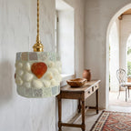 Seashell Mosaic Pendant Light - product view 7
