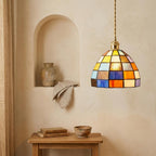 Colorful Stained Glass Dome Pendant Light - product view 6